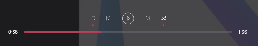 Audio Player Controls